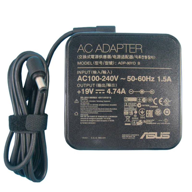 Original Asus 19V 4.74A 90W AC Power Supply Adapter for Asus K501UX K53E K55A Q550L, 5.5*2.5mm